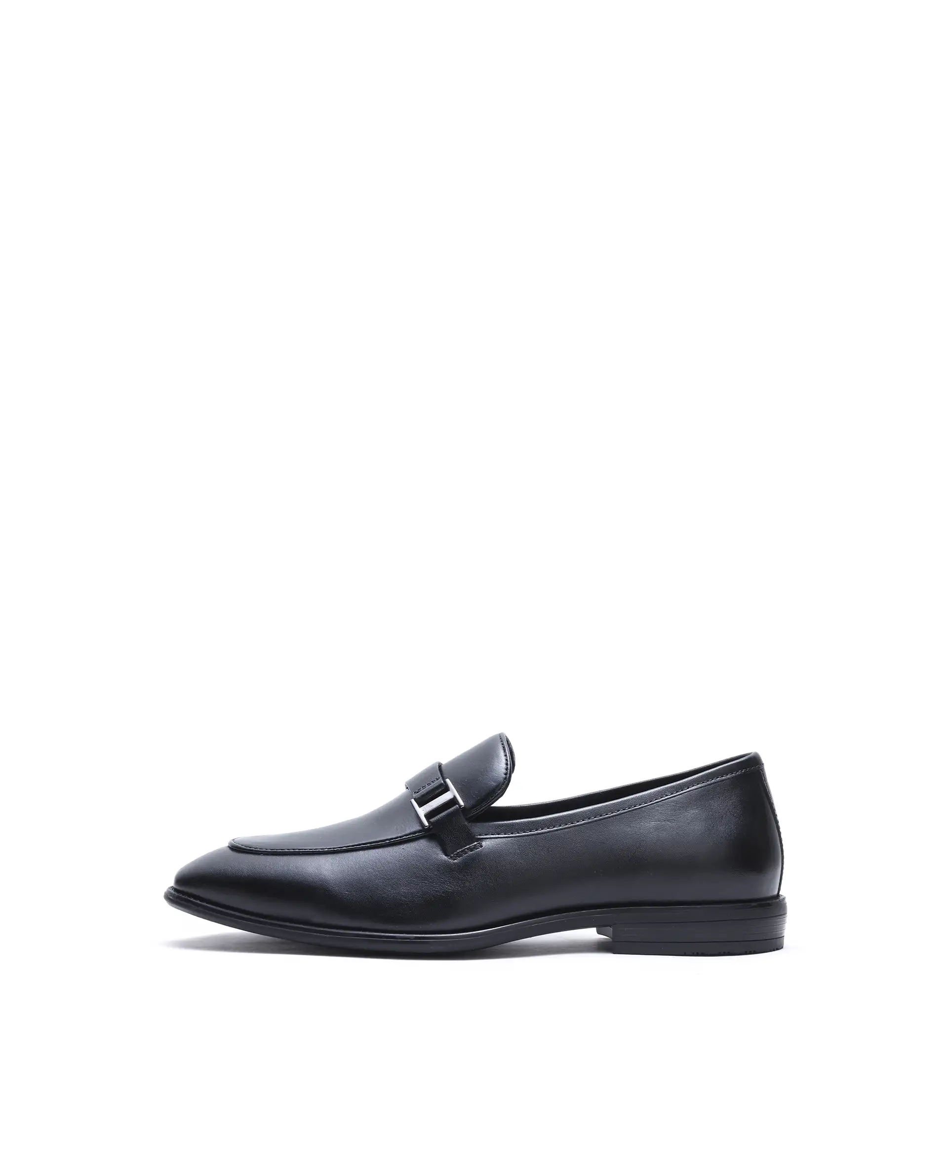 Rare Rabbit Men's Corto Black Leather Mocassin - Image 3
