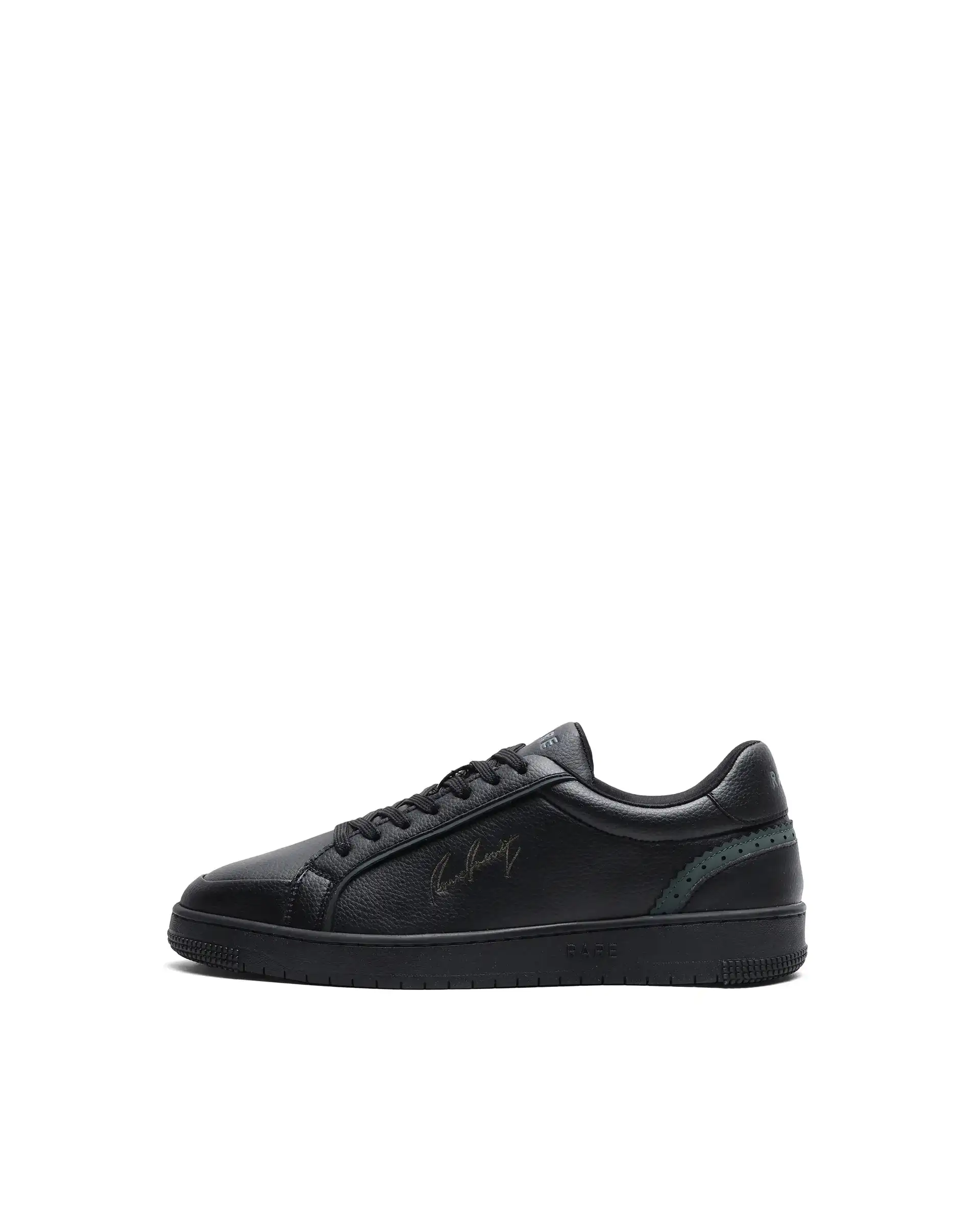 Rare Rabbit Men's Elleo Black Micro Leather Sneaker - Image 8