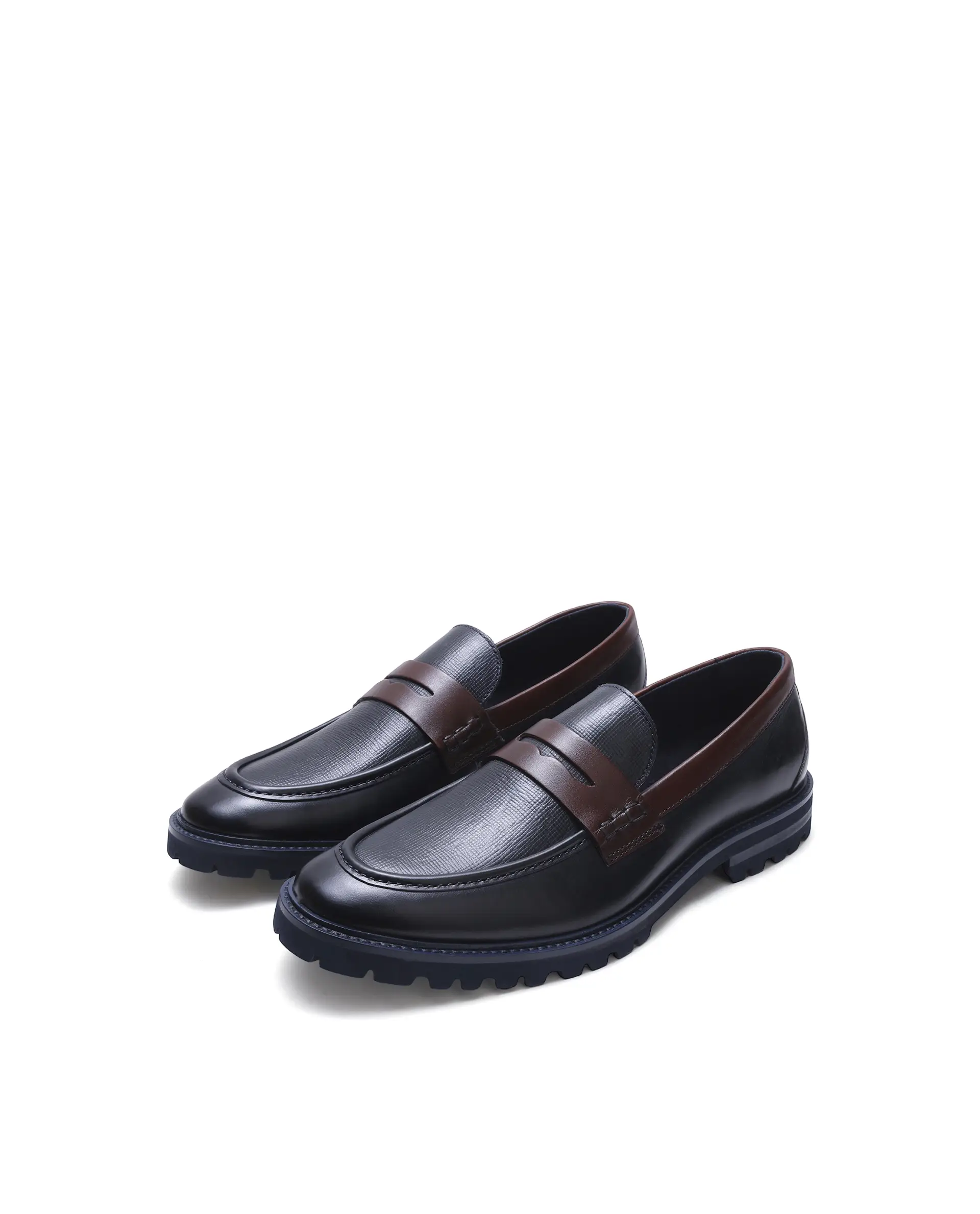 Rare Rabbit Men's Garfield Navy Leather Mocassin - Image 2