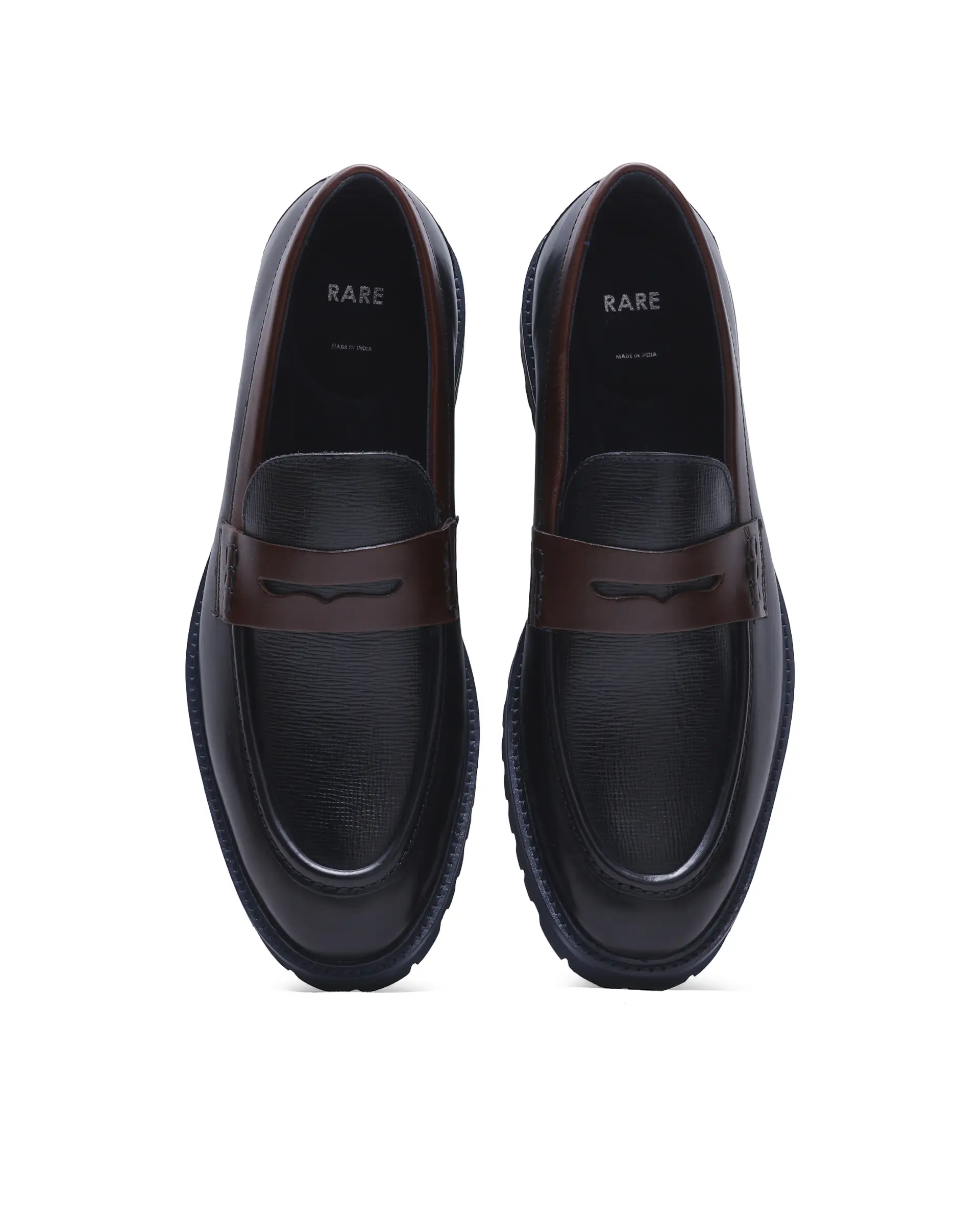 Rare Rabbit Men's Garfield Navy Leather Mocassin - Image 4