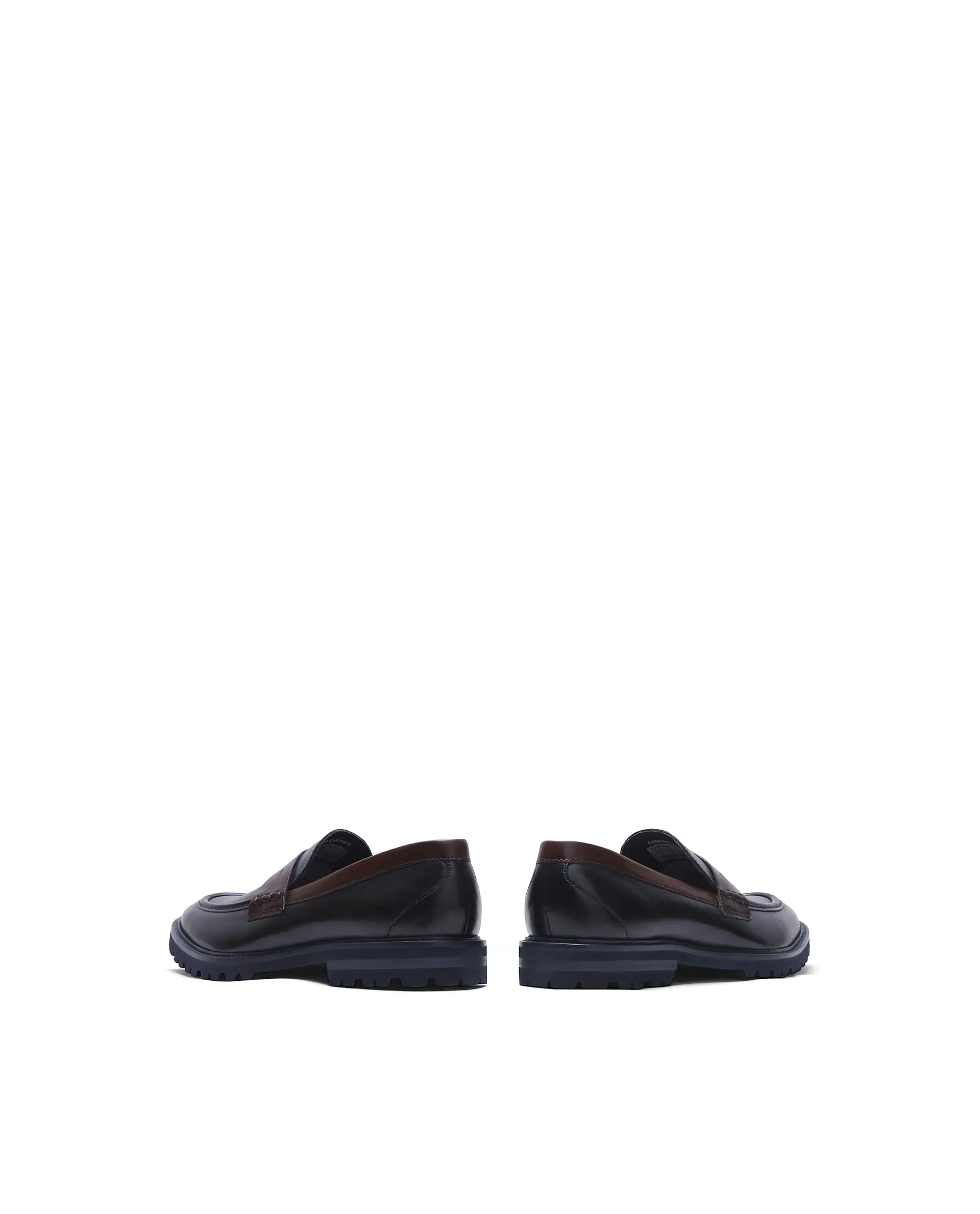 Rare Rabbit Men's Garfield Navy Leather Mocassin - Image 5