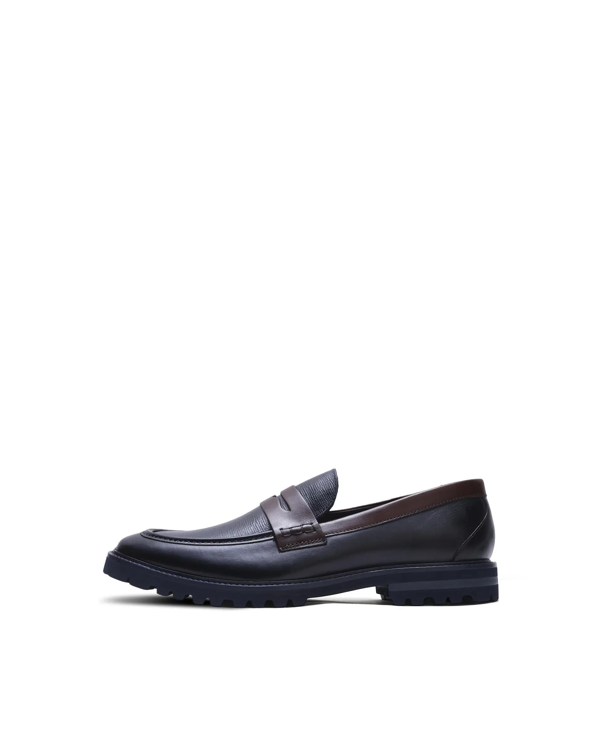 Rare Rabbit Men's Garfield Navy Leather Mocassin - Image 8