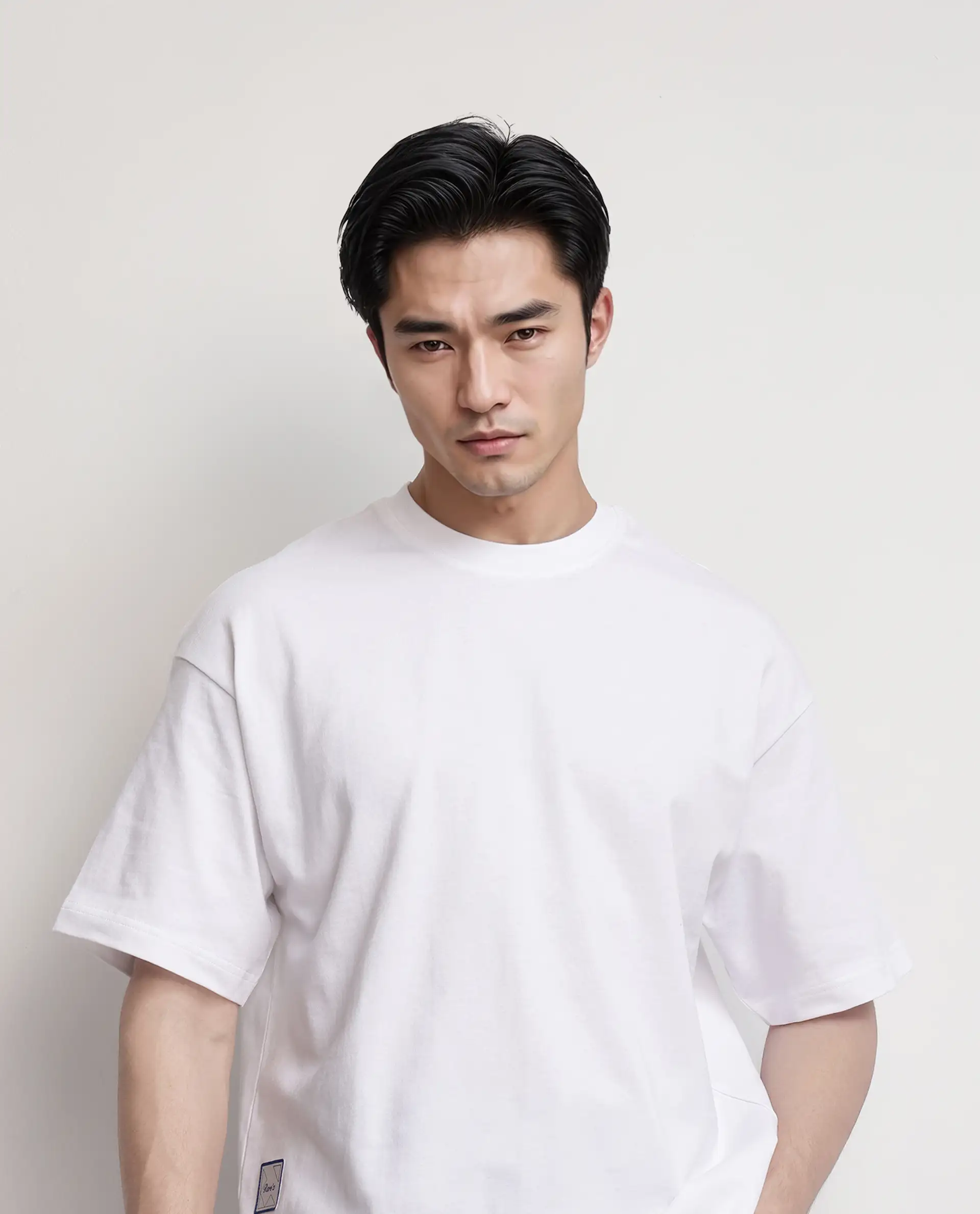 Rare Rabbit Men's Geon White Cotton Graphic Print Oversized Fit Half Sleeve Crew Neck T-Shirt - Image 5