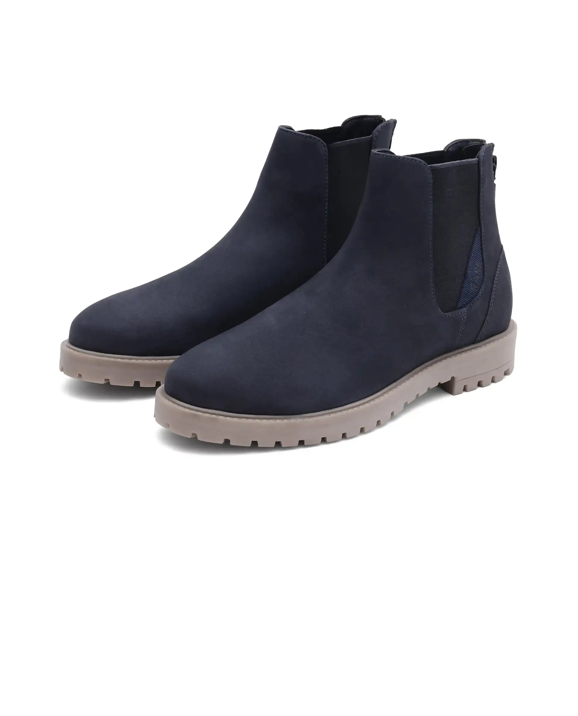 Rare Rabbit Men's Gum Pro Navy Classic Chelsea Boot - Image 4