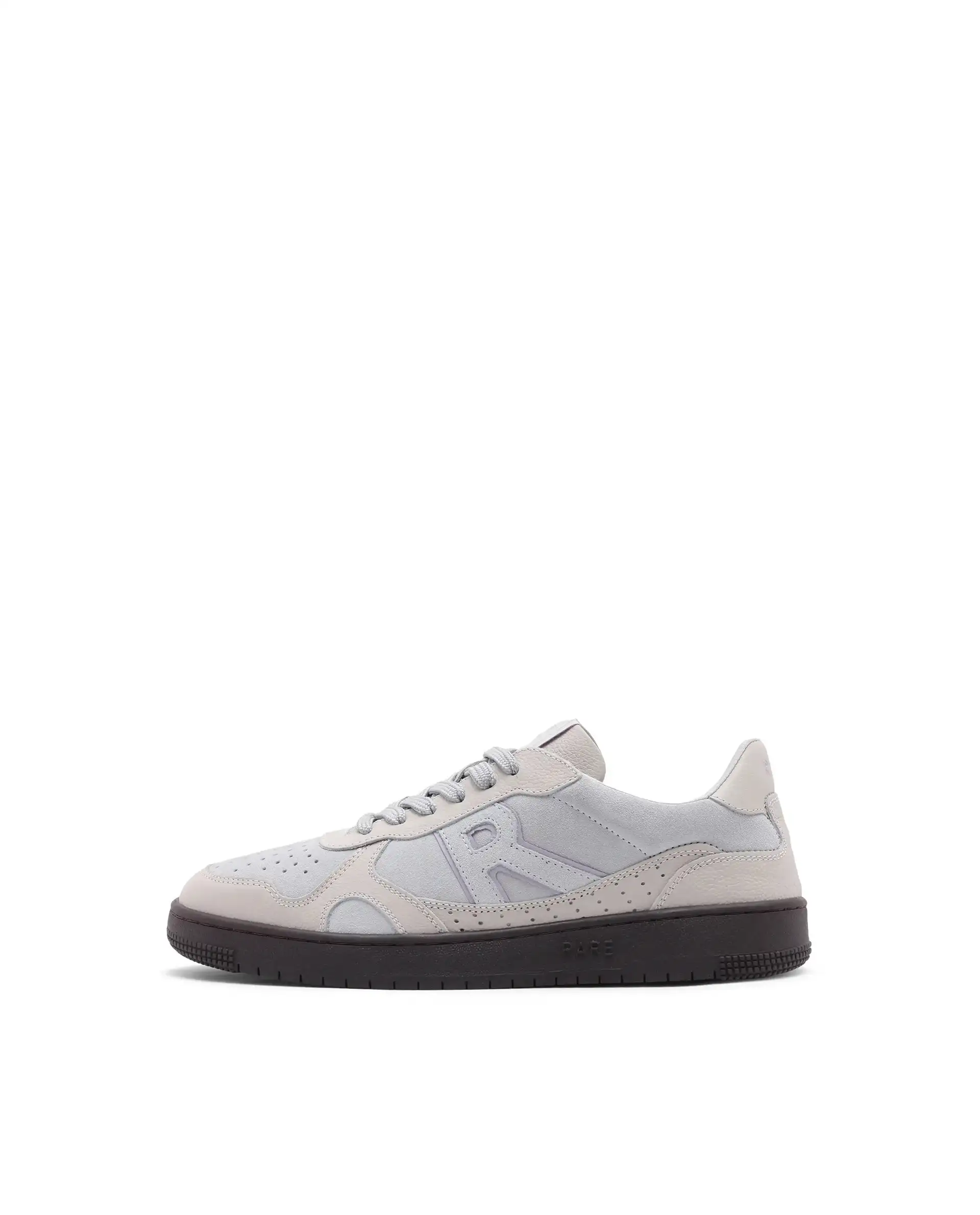 Rare Rabbit Men's Kepler Pro Light Grey Plain Shoes