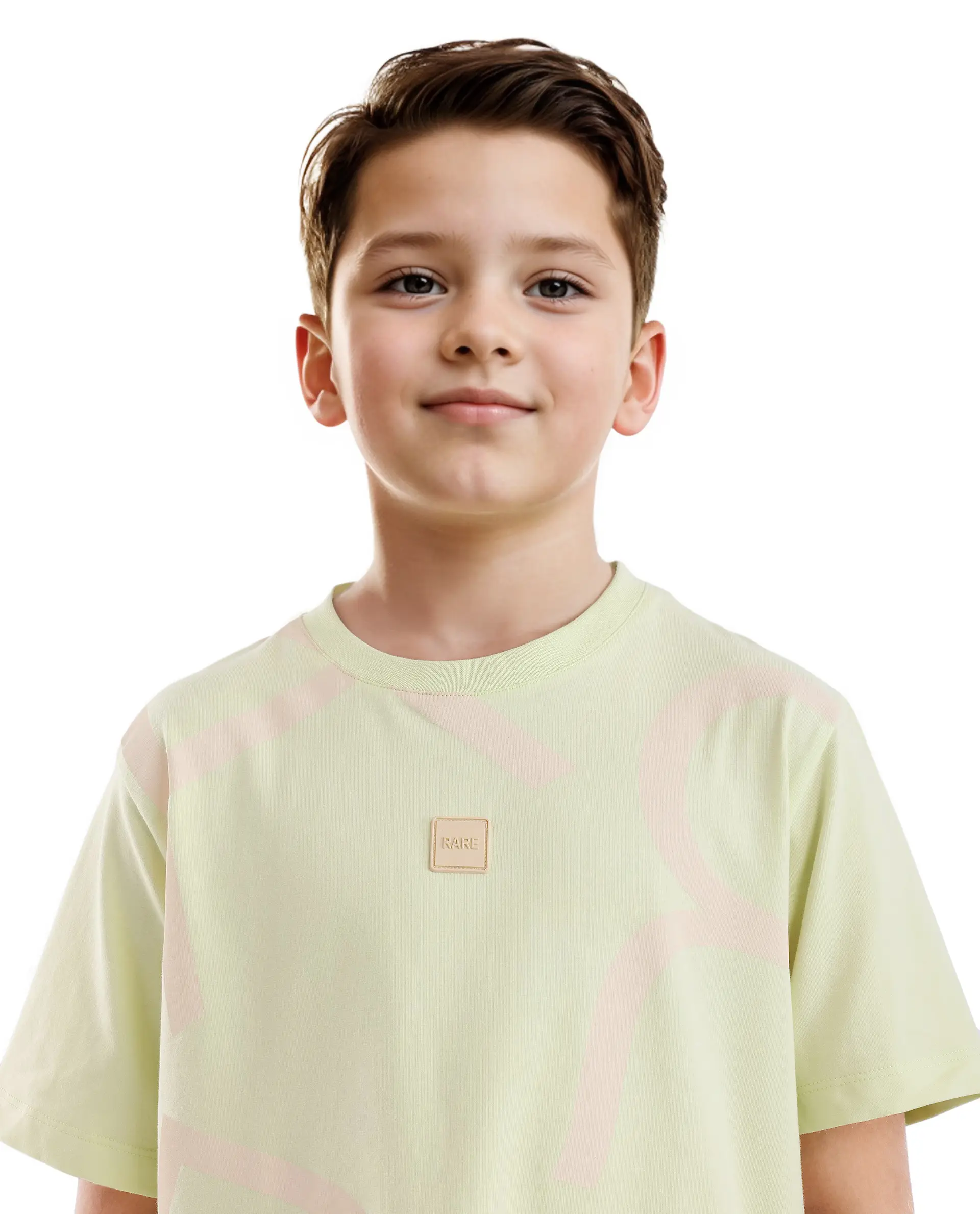 Rare Ones Kids Zon Flouroscent Green Cotton Short Sleeve Crew Neck Pigment Print T-Shirt - Image 4