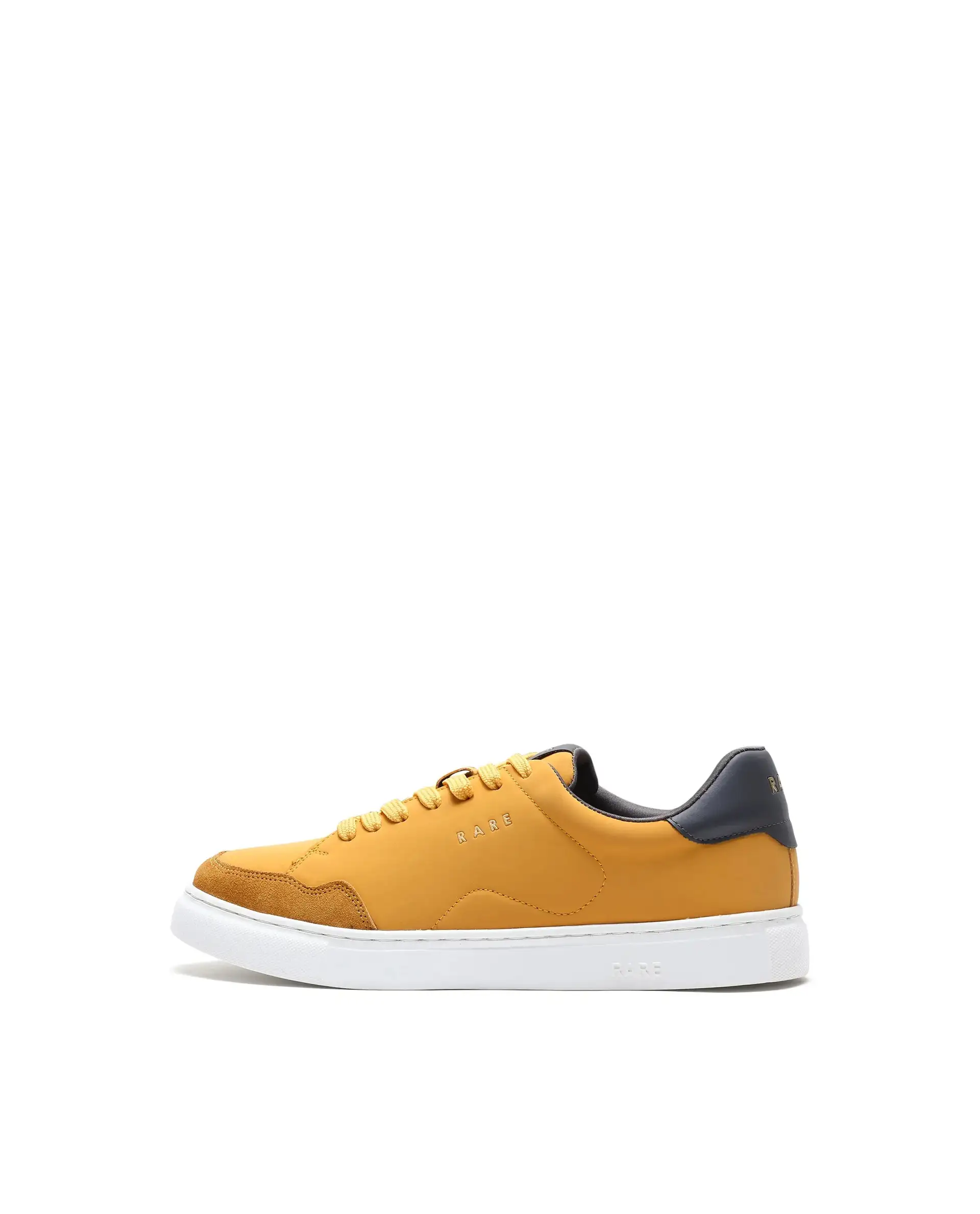 Rare Rabbit Men's Mawi Yellow Micro Fiber Causal Sneaker - Image 9