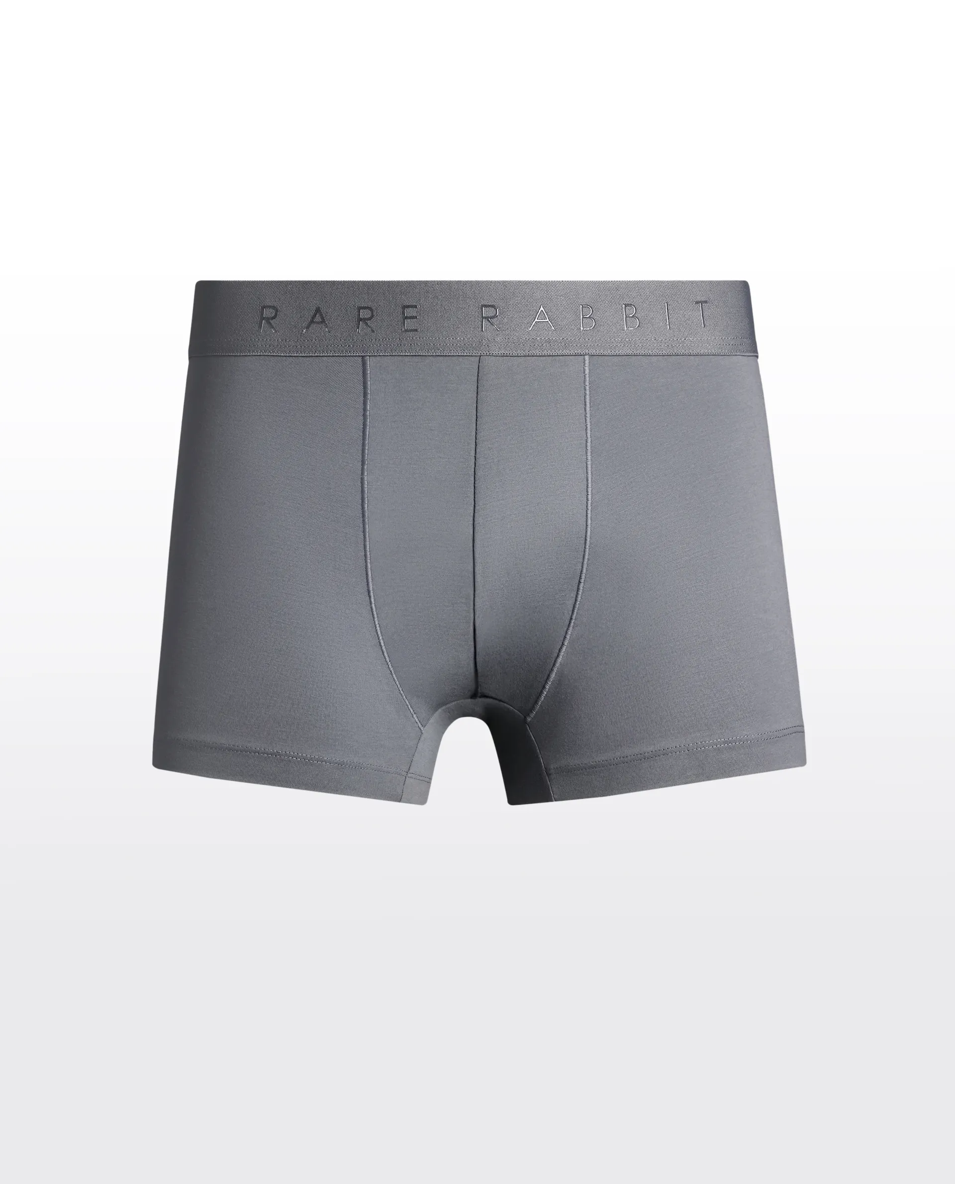 Rare Rabbit Men Now Black/White/Grey Soft Cotton Stretch Trunks (Pack Of 3) - Image 5