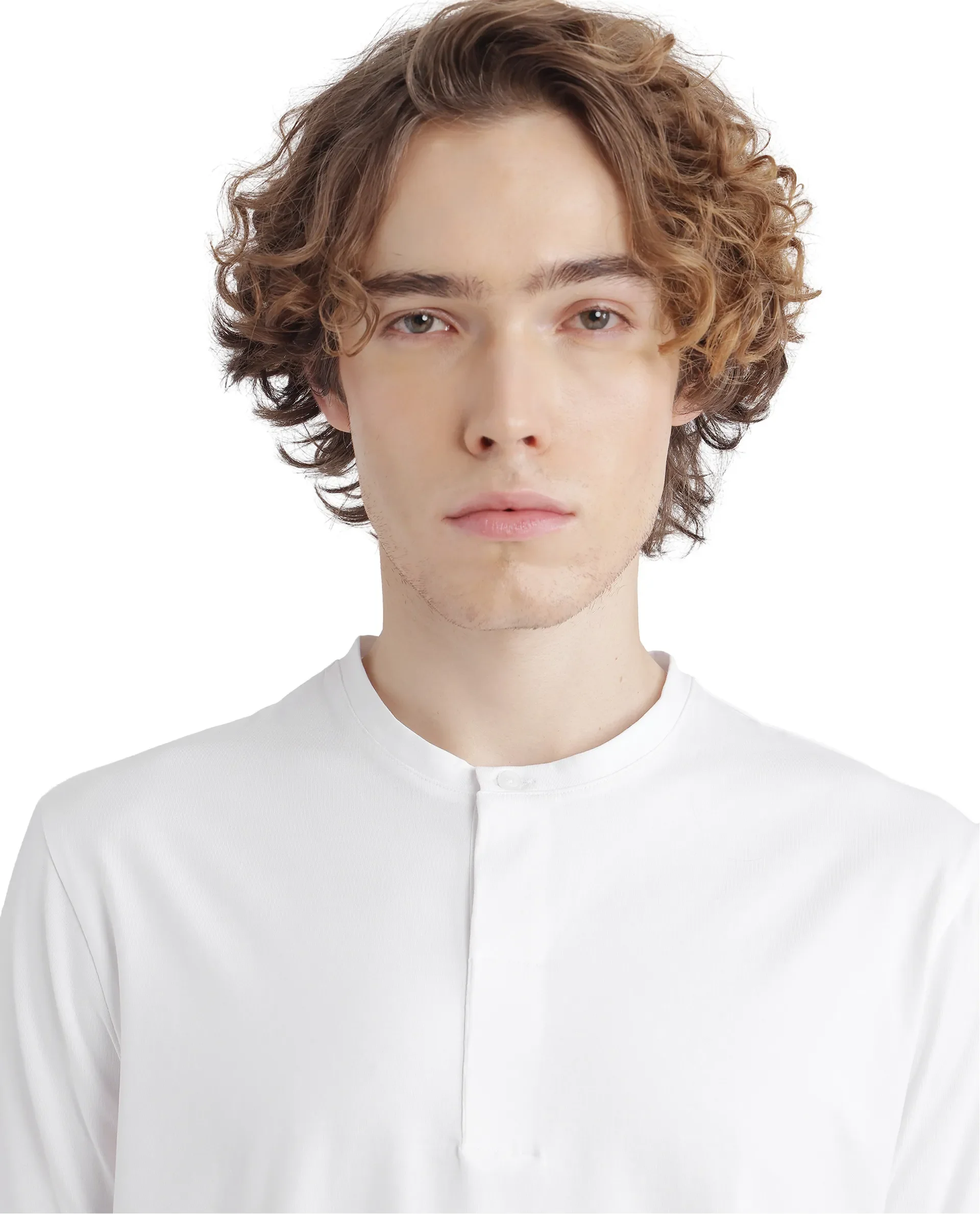 Rare Rabbit Men's Purt White Cotton Plain Regular Fit Half Sleeve Crew Neck T-Shirt - Image 5
