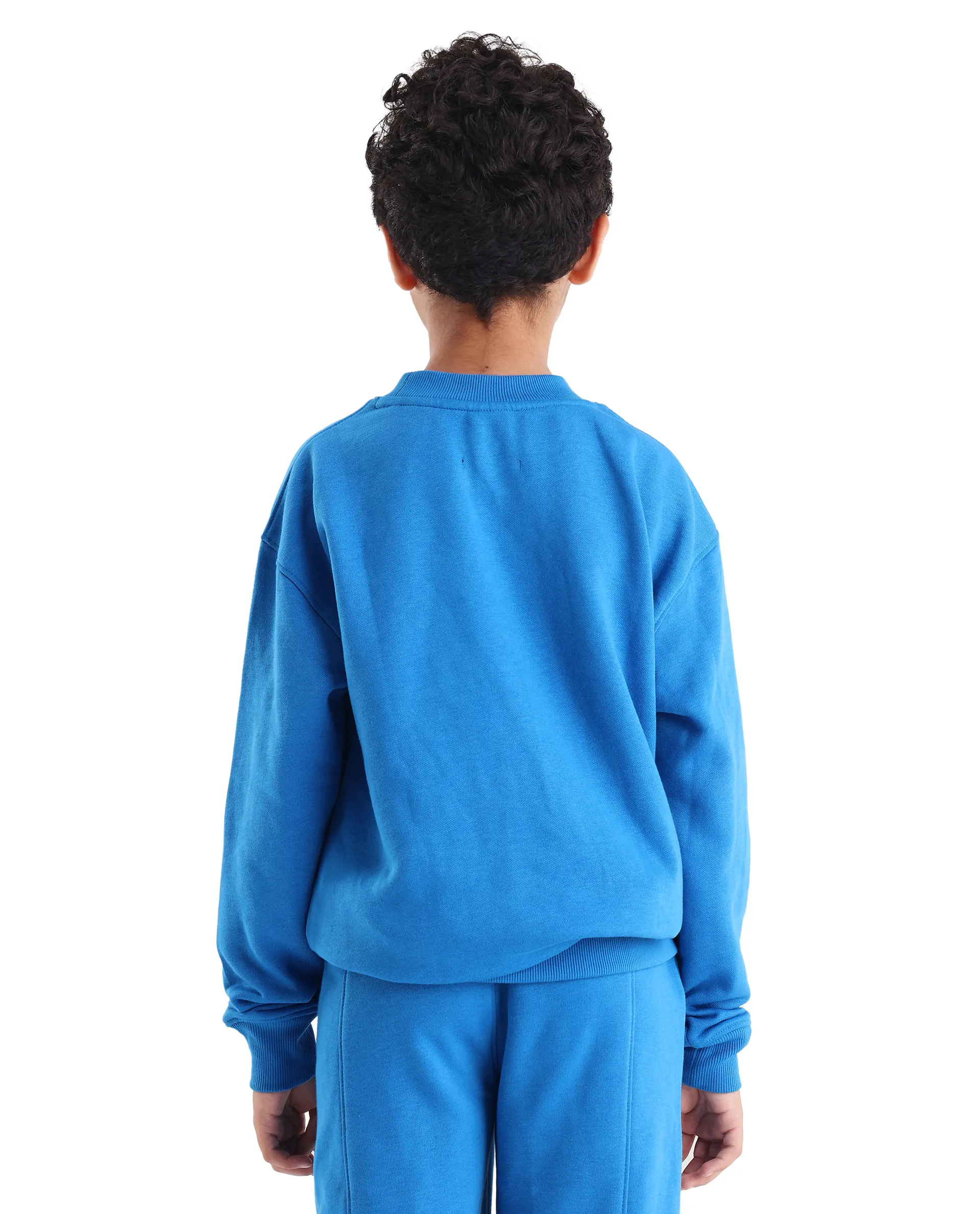 Rare Ones Kids Henry Dark Blue Cotton Graphic Print Oversized Sweatshirt - Image 8