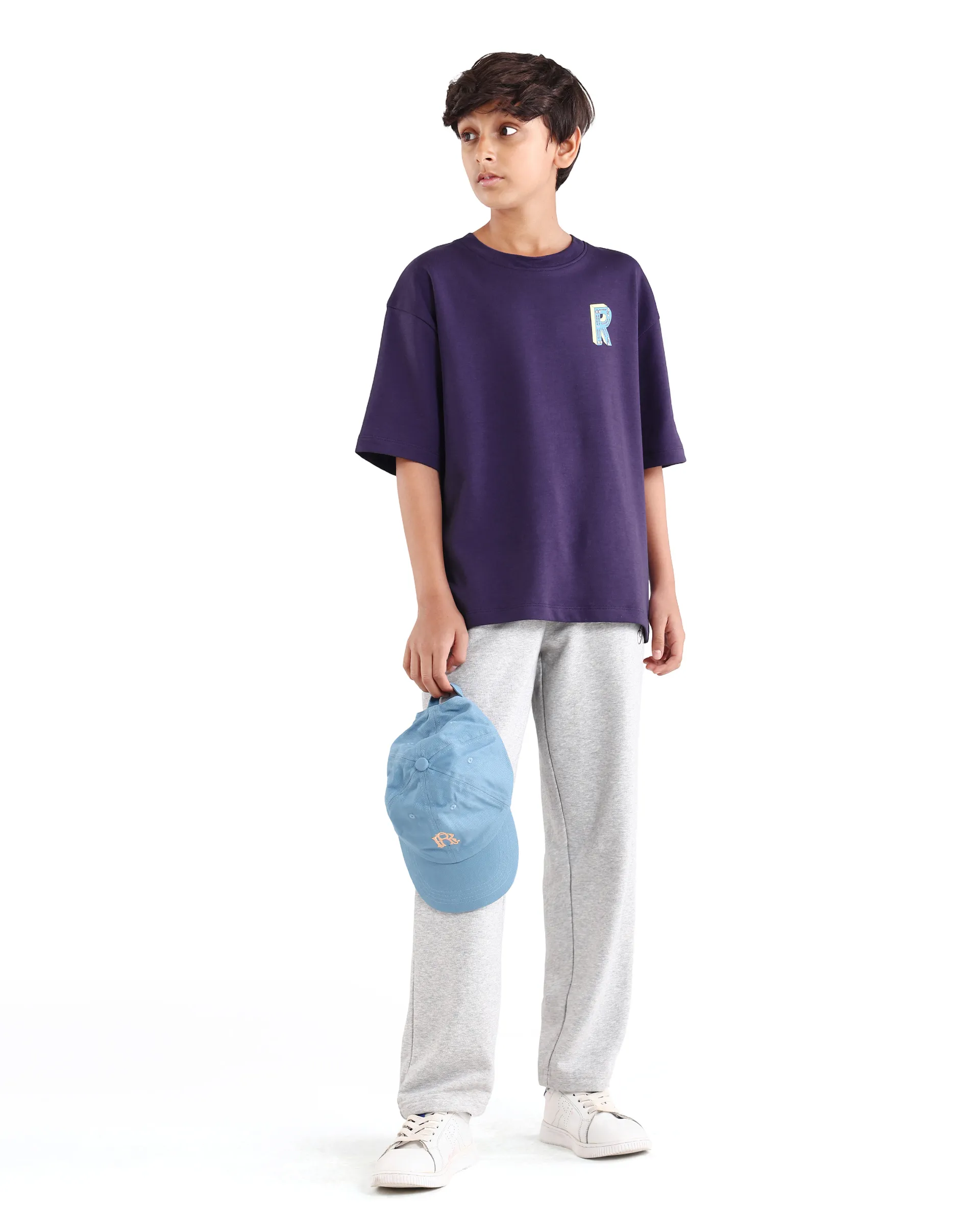 Rare Ones Kids Odin Purple Cotton Blend Pull-On Closure Puff Print Boxy Fit T-Shirt - Image 2