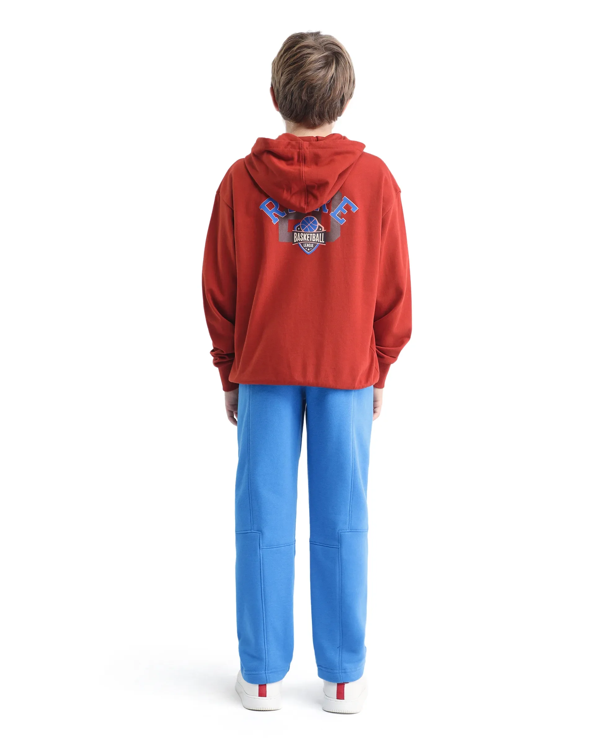 Rare Ones Kids Henry-B Dark Blue Cotton Plain Regular Fit Trackpant - Image 7