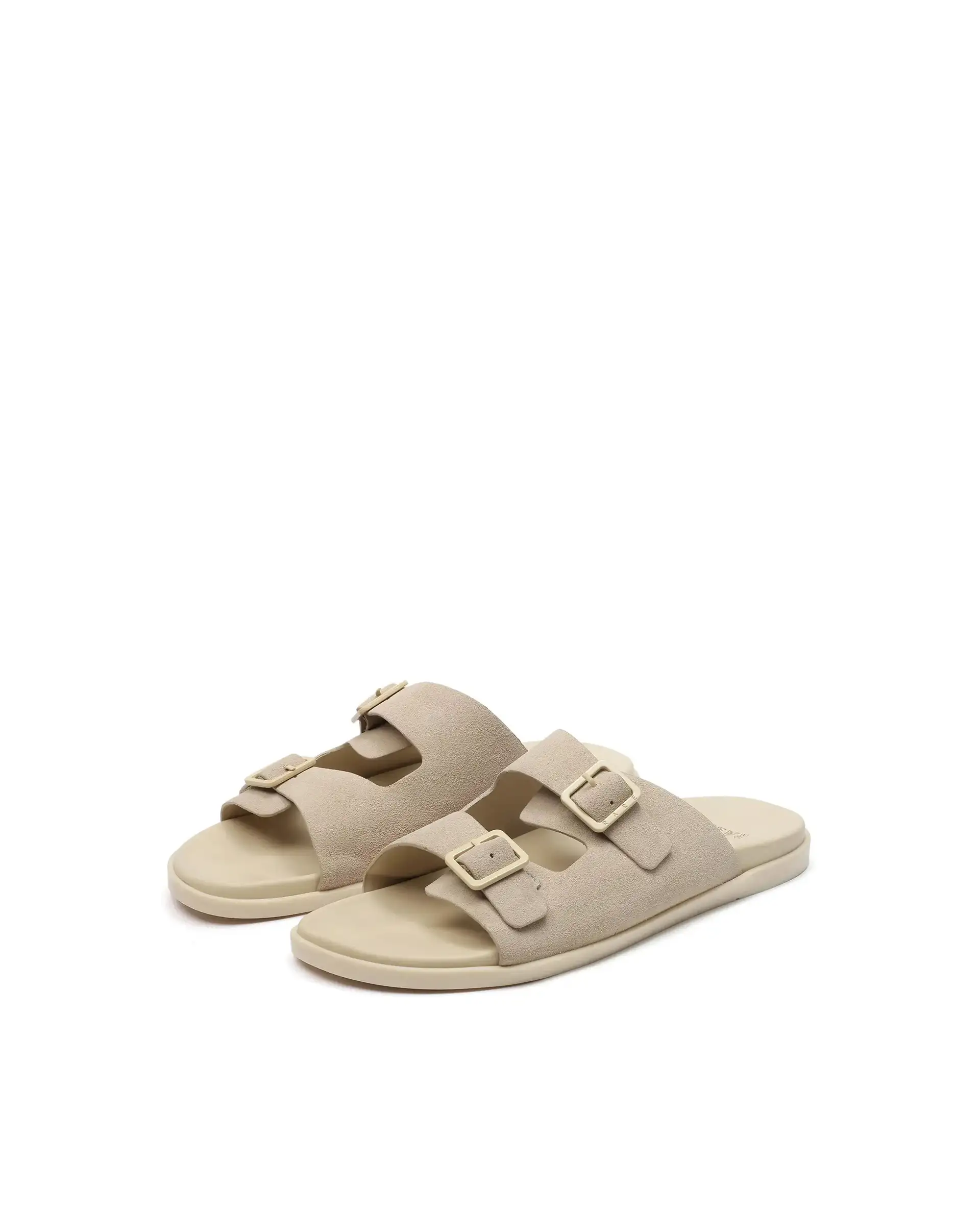 Rare Rabbit Men's Raro Beige Leather Slip-On Closure Sandal - Image 3