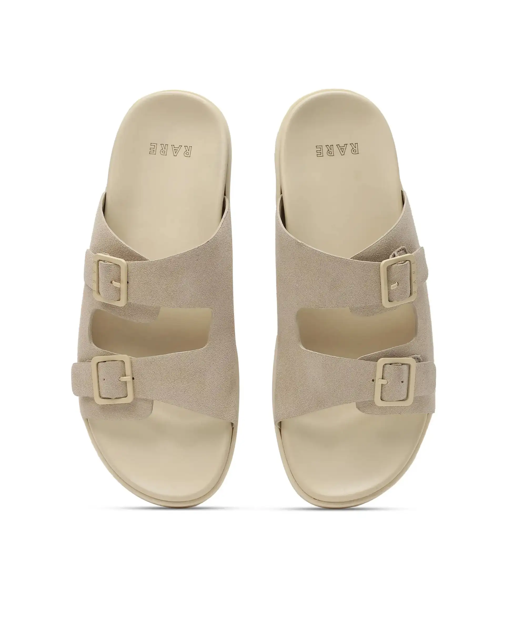 Rare Rabbit Men's Raro Dark Beige Leather Sandal - Image 2