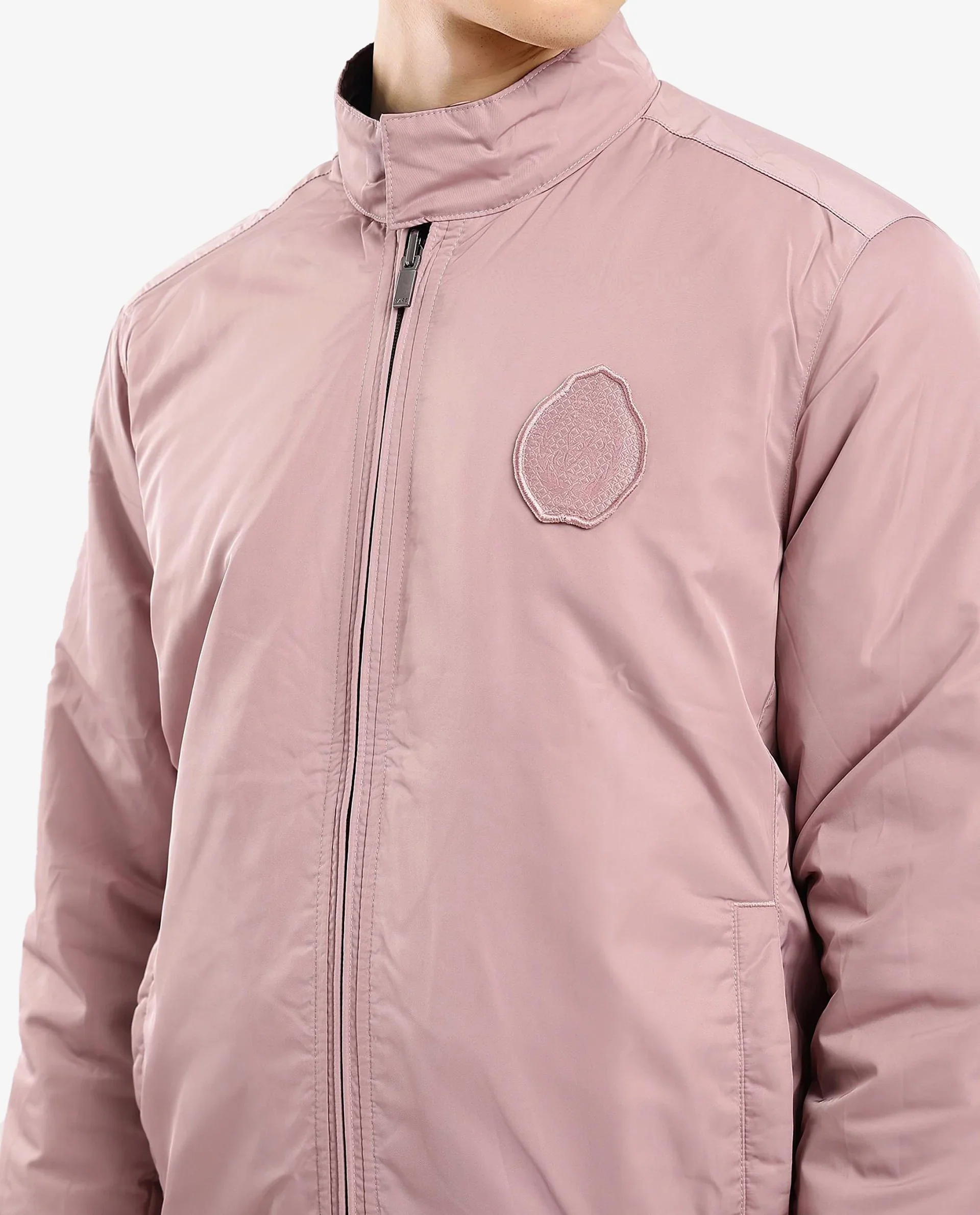 Rare Rabbit Men's Royban-2 Green Polyester Plain Regular Fit Full Sleeve High Neck Jacket - Image 10