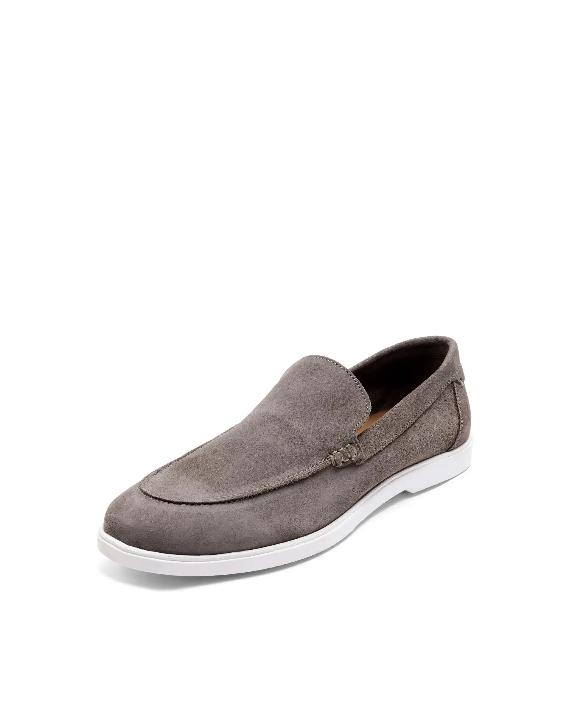Rare Rabbit Men Velour Fawn Suede Leather Slip-On Closure Loafer