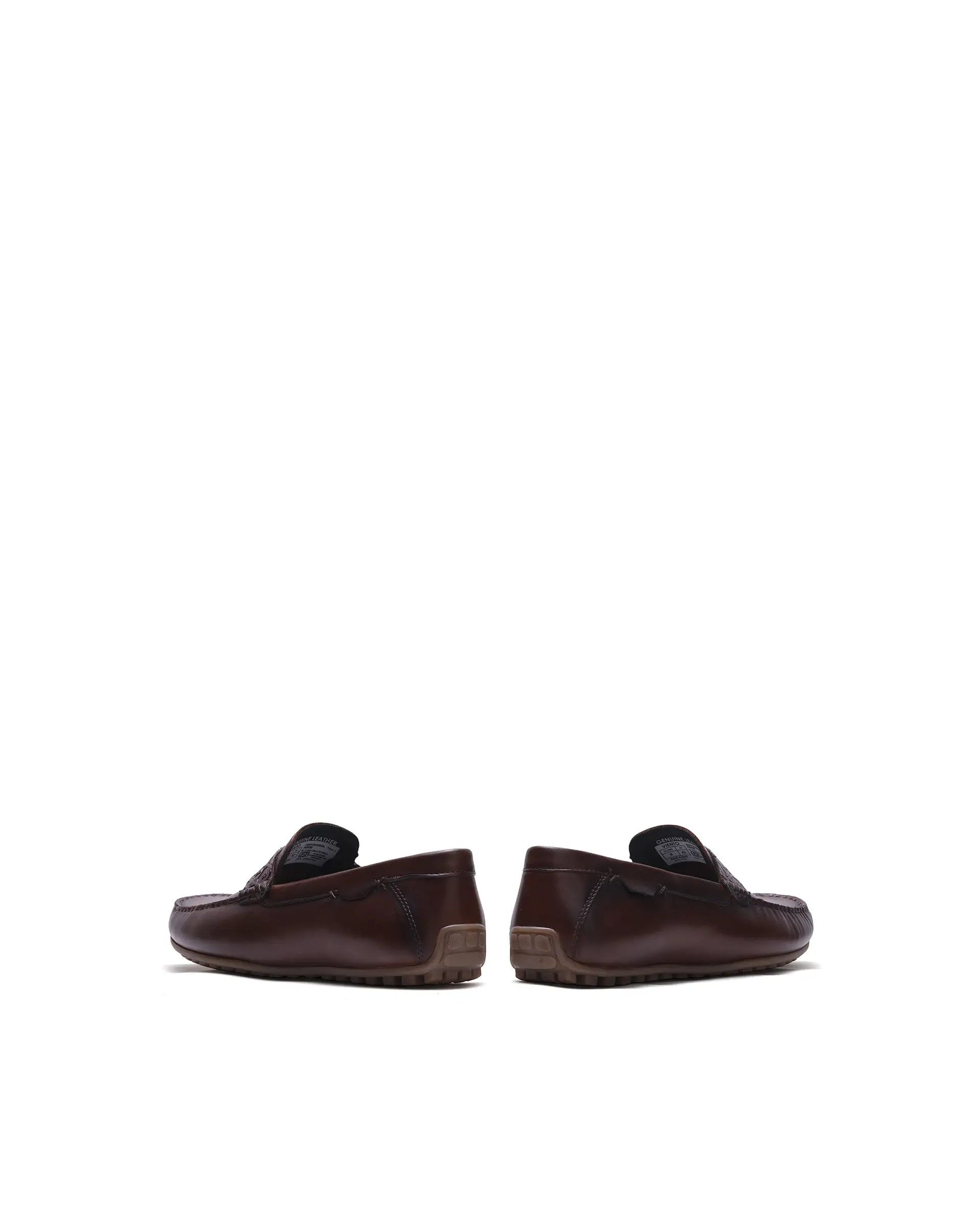 Rare Rabbit Men's Viento Tan Leather Drivers - Image 4