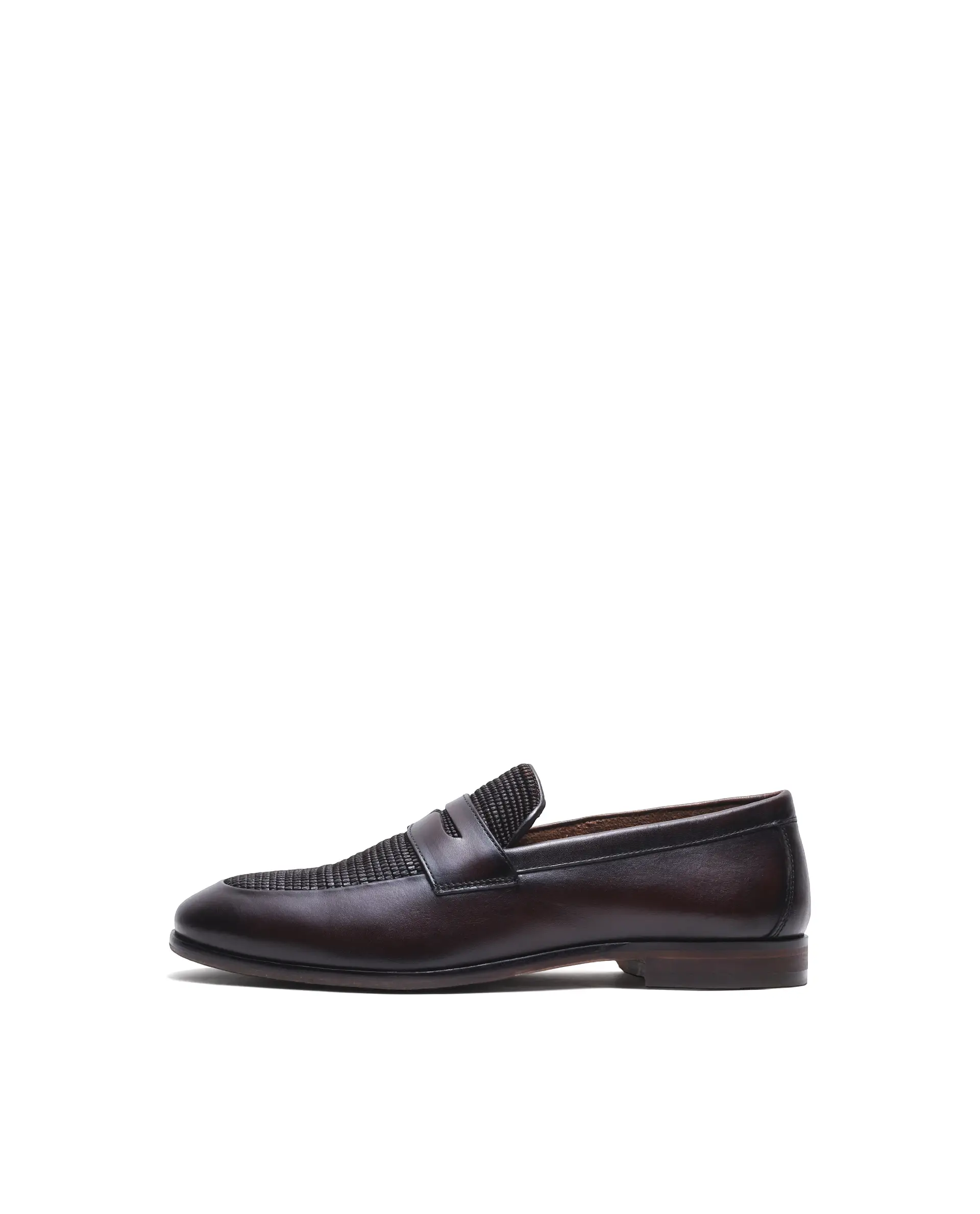 Rare Rabbit Men's Zeno Wood Leather Mocassin - Image 8