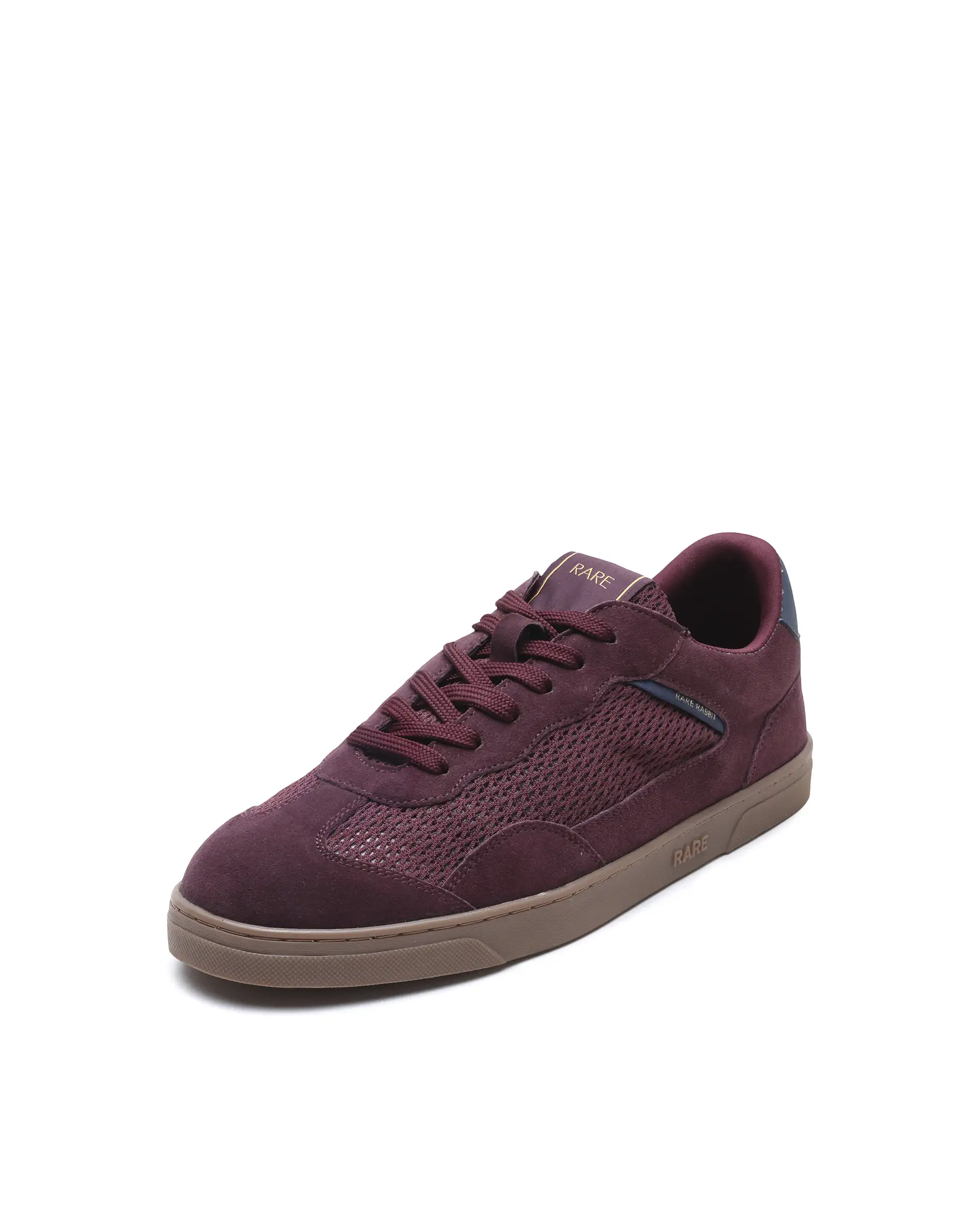 Rare Rabbit Men's Zibot Burgundy Suede Sneaker - Image 5